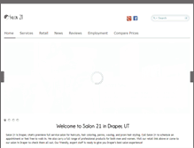Tablet Screenshot of mysalon21.com